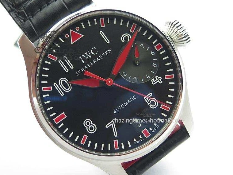 MIROTIME 0501 RelaxedFit Big Pilot Real PR IW500435 “Muhammad Ali” ZF Best Edition On Black Leather Strap A 7295